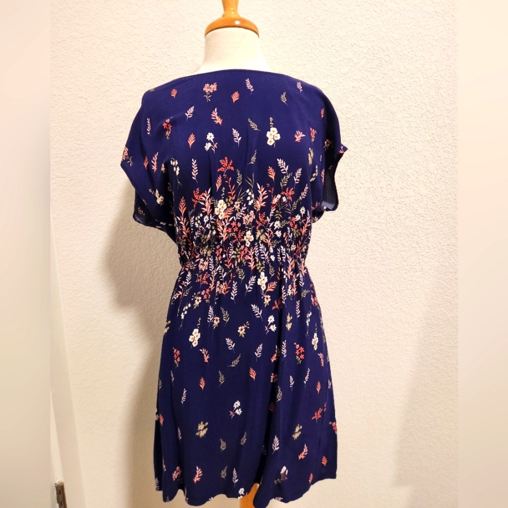 APRICOT Navy Floral Mini Dress